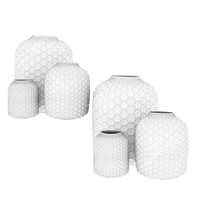 Corona Glass Vase: Bambola M by Guaxs 3D model image 2