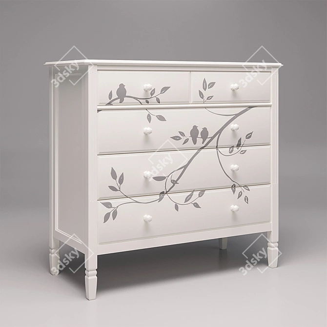 Madeline Dresser: Elegant and Functional Kids Furniture 3D model image 2