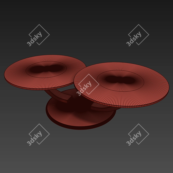 Cattelan Italia Cobra Inox Coffee Table - Sleek and Stylish 3D model image 3