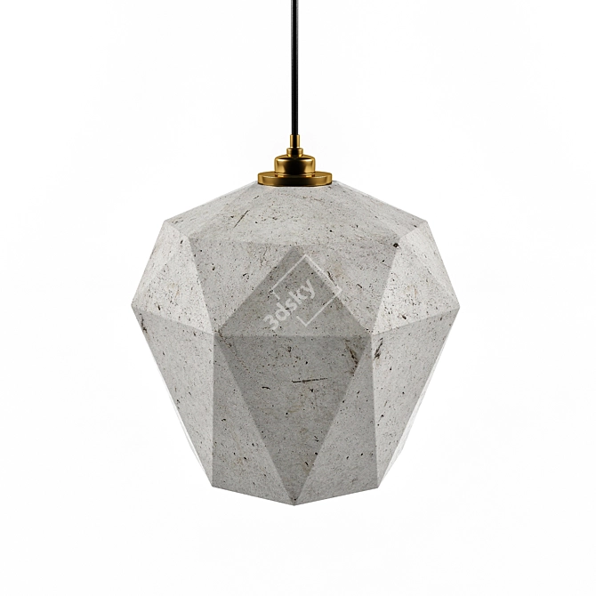 Gilded Cement Lighting 3D model image 1