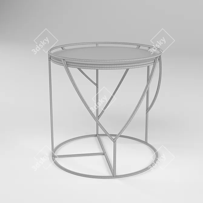 Stylish Arteriors Rourke Side Table 3D model image 3