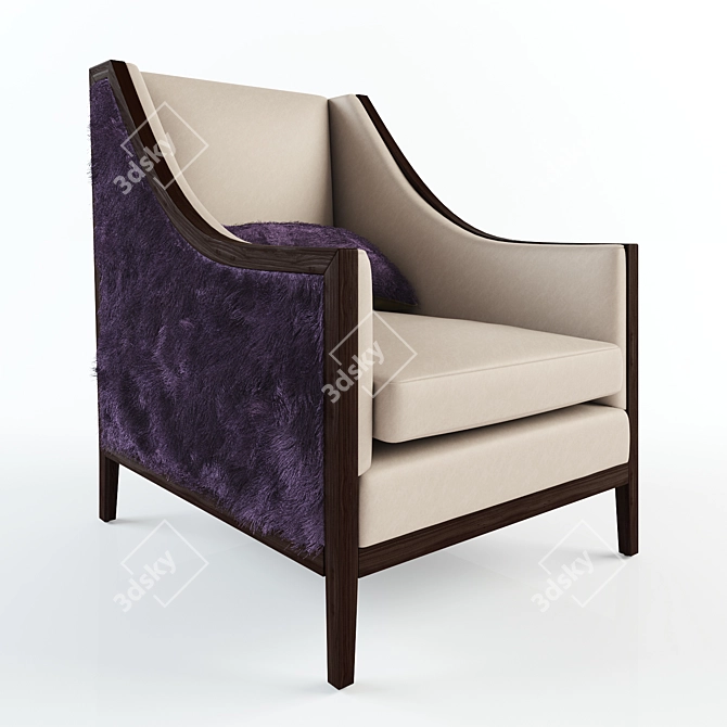 Handcrafted Traditional Chair, No. 202 3D model image 2