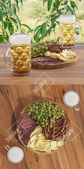 Turbosmooth-Included Beer Set 3D model image 2