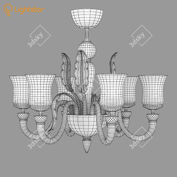 Petalo Lightstar Chandelier 3D model image 3