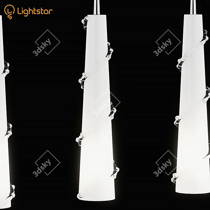Petalo Lightstar Pendant - Elegant Lighting Fixture 3D model image 2