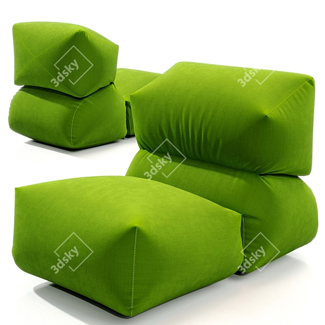 Cozy Corona Seat: Grapy GAN 3D model image 1