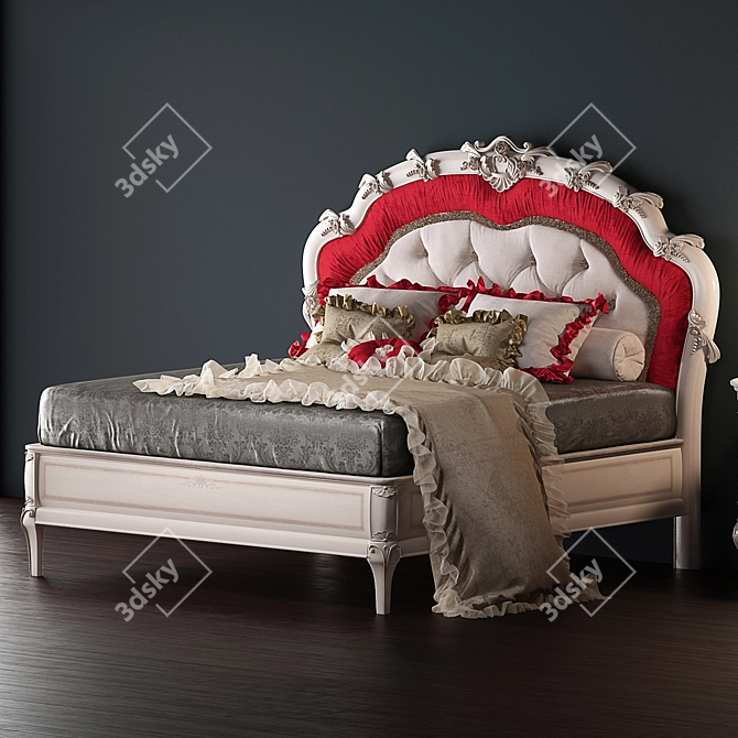 Bol 029 L Luxury Italian Bed 3D model image 1