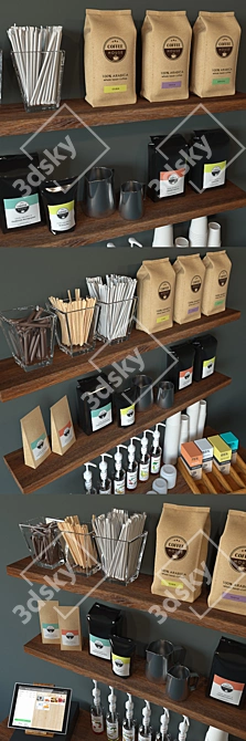 Title: Coffee Shop Set: Decors for The Perfect Coffee Experience 3D model image 3