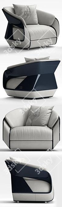 Luxury Armchair: Bugatti Home 3D model image 2