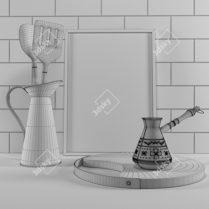 Kitchen Deco: Customize with Turbosmooth 3D model image 2