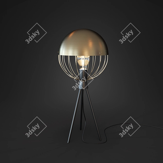 Grid Table Lamp - Modern Design for Your Space 3D model image 1