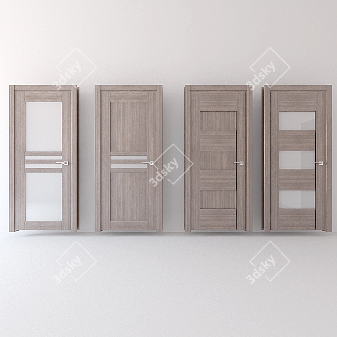 Eco Dorian Interior Doors: Modern Collection 3D model image 3