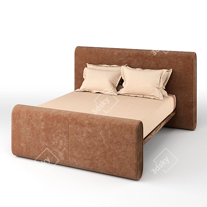 Union Bed: Harmoniously Crafted Masterpiece 3D model image 2