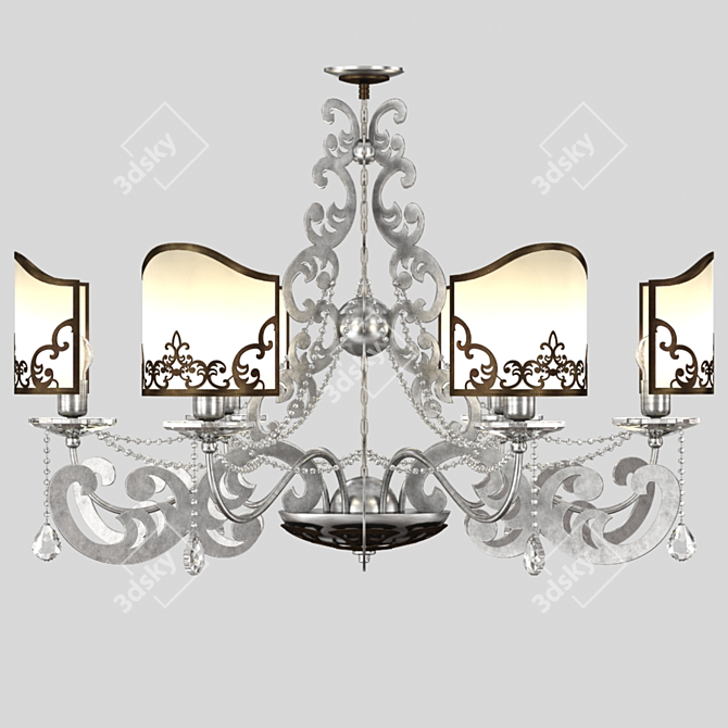 Elegant Versailles Chandelier 3D model image 1