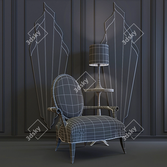 Elegant Christopher Guy Interior Set 3D model image 2
