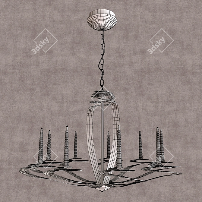 Lux Beatrice Chandelier 3D model image 2