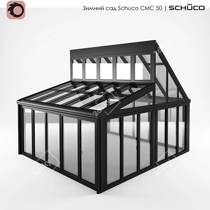 Schuco CMC 50 Winter Garden: Spire-Fitted Aluminum Oasis 3D model image 1