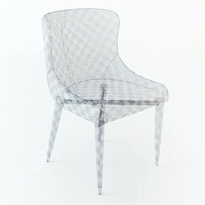 Elegant Cindy Chair: Deephouse Appeal 3D model image 3