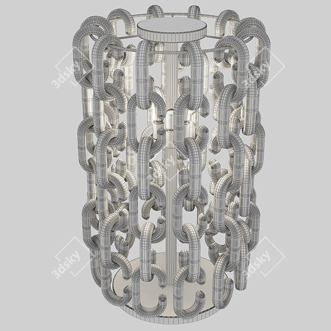 Voltolina Murano Glass Floor Lamp 3D model image 3