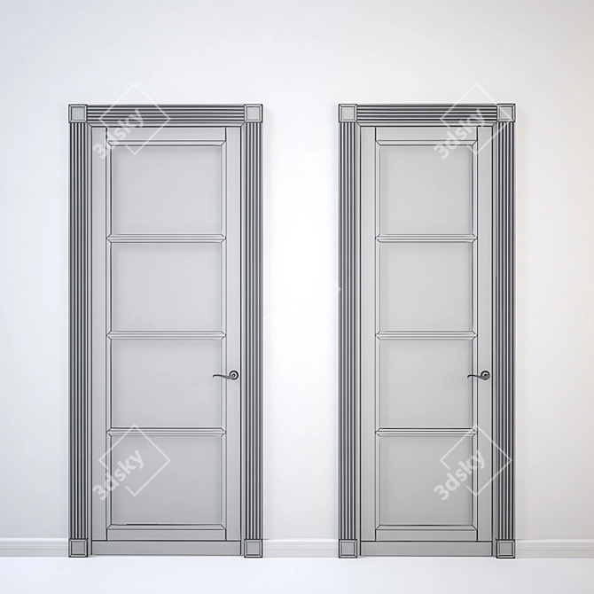 Giorgio Piotto Door: 800mm & 900mm, 2400mm High 3D model image 2