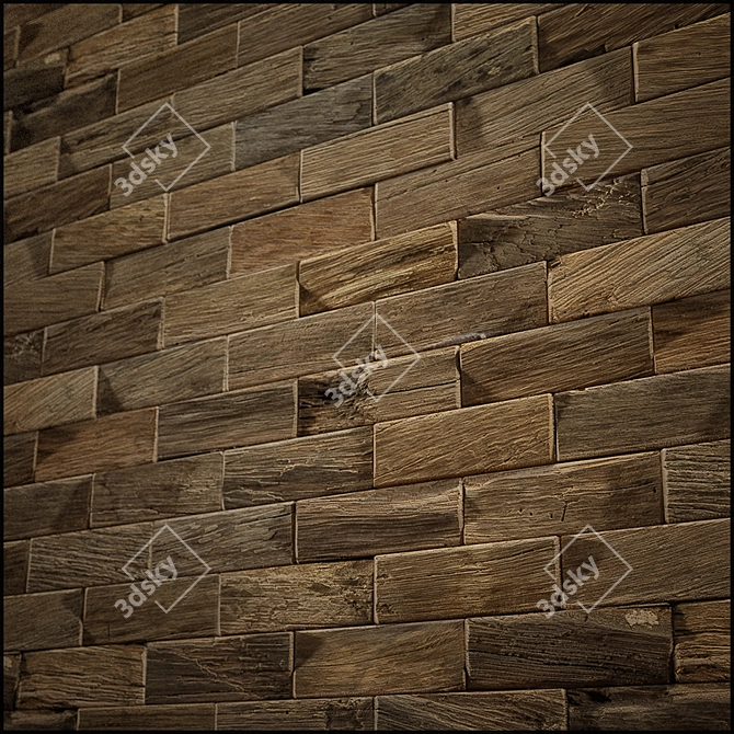 EcoBrick: Sustainable Wood Construction 3D model image 1