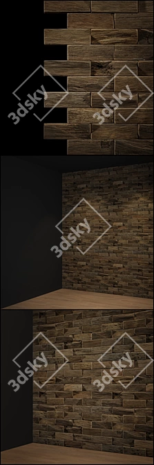 EcoBrick: Sustainable Wood Construction 3D model image 2