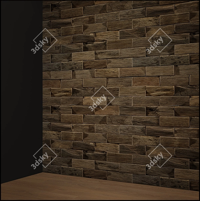 EcoBrick: Sustainable Wood Construction 3D model image 6