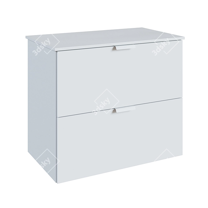 Elegant 82cm IKEA GODMORGON Washstand 3D model image 1