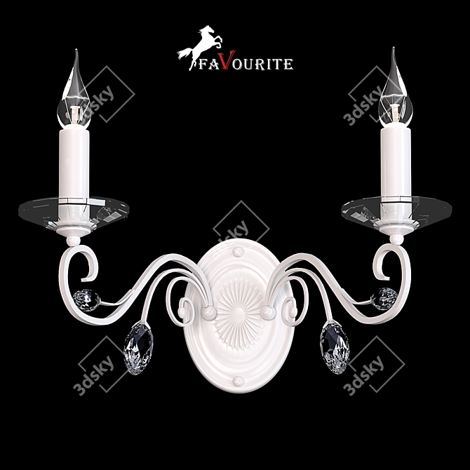 Crystal Metal Bra Set - Elegant and Versatile 3D model image 1