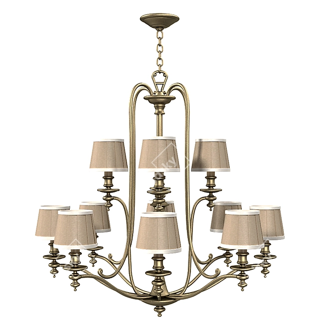 Modern Polygon Pendant Lighting 3D model image 2
