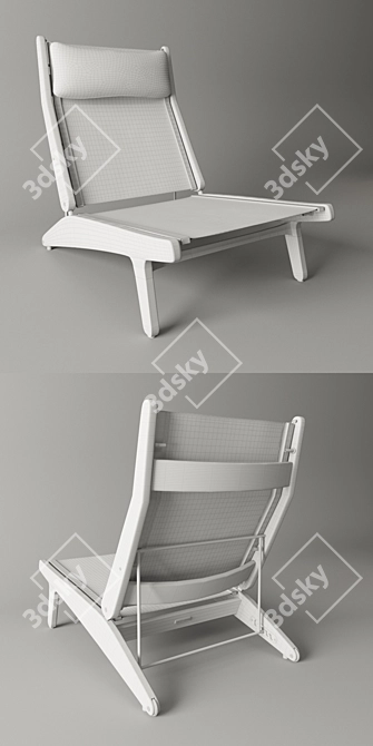 Gloster Reclining Chair - Ultimate Comfort and Style 3D model image 3