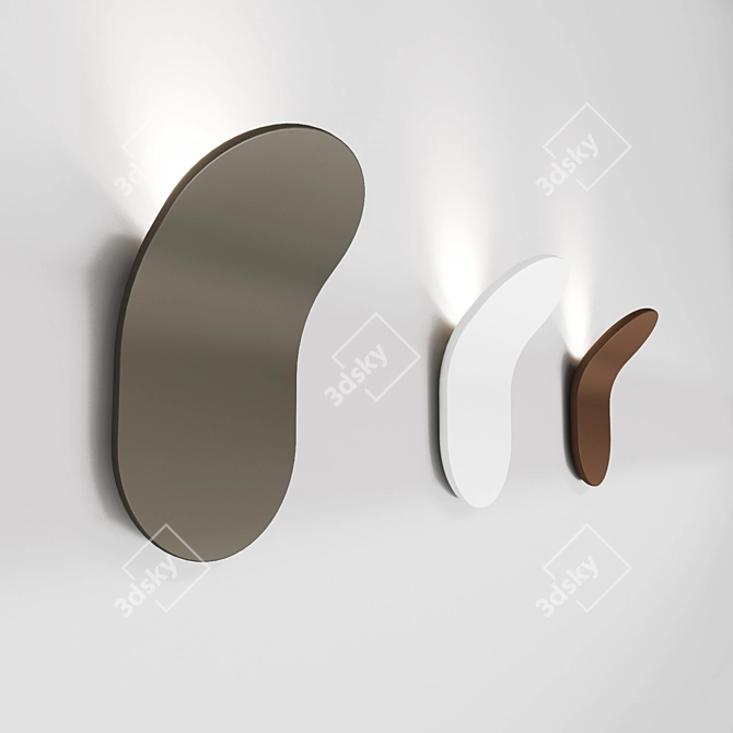 Sleek Aplik Wall Lamp 3D model image 2