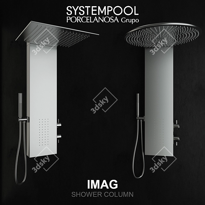 Imag Shower Column: Sleek Design 3D model image 1