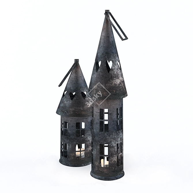Title: Eternal Glow Candlestick 3D model image 1