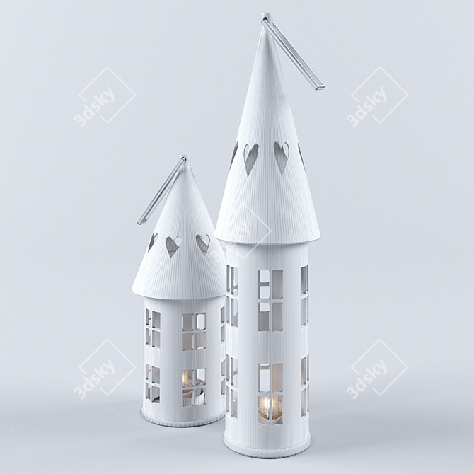 Title: Eternal Glow Candlestick 3D model image 2