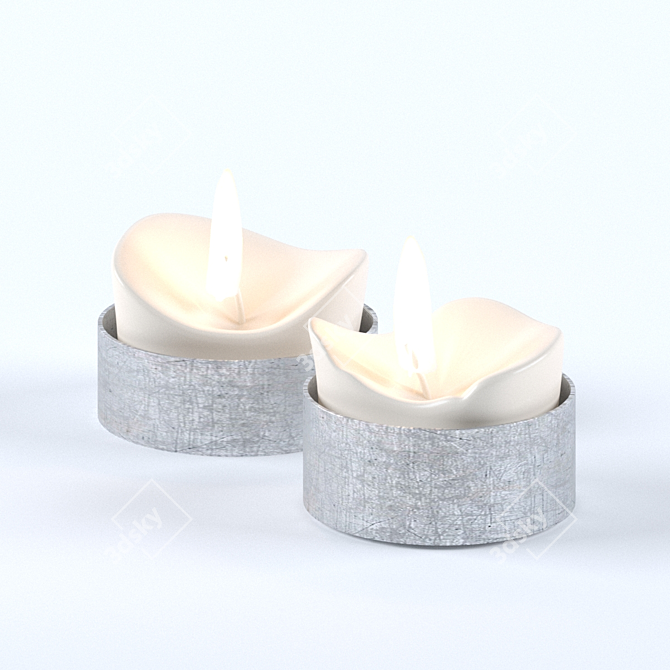 Title: Eternal Glow Candlestick 3D model image 3