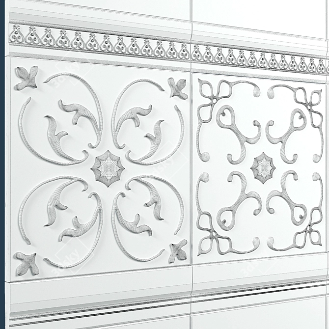Aparici Aged Ceramic Tiles - Elegant and Timeless. 3D model image 2