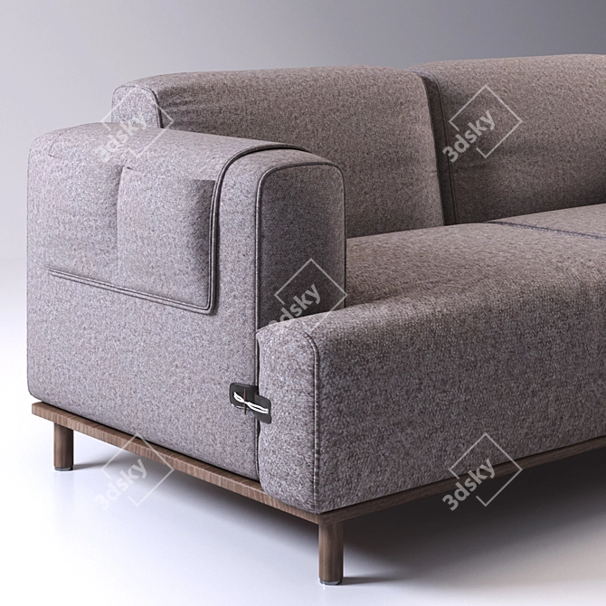 CozyMod Duffle: Versatile, Stylish Sofa 3D model image 2