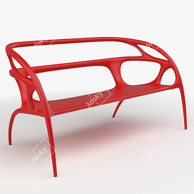 EcoPlast Bench 3D model image 1