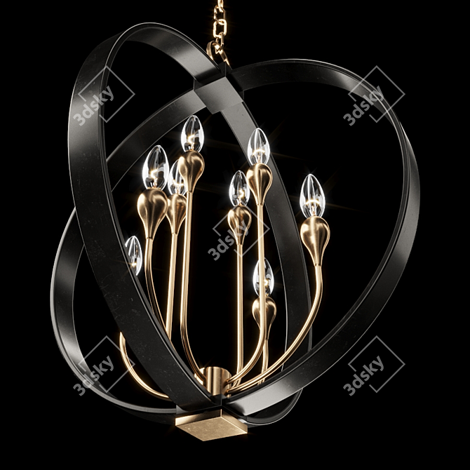 Hudson Valley Dresden Chandelier 3D model image 2