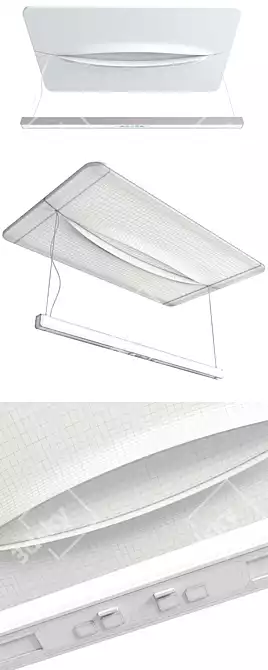 Elica EMPTY SENSE SKY: Innovative Ceiling Hood 3D model image 3