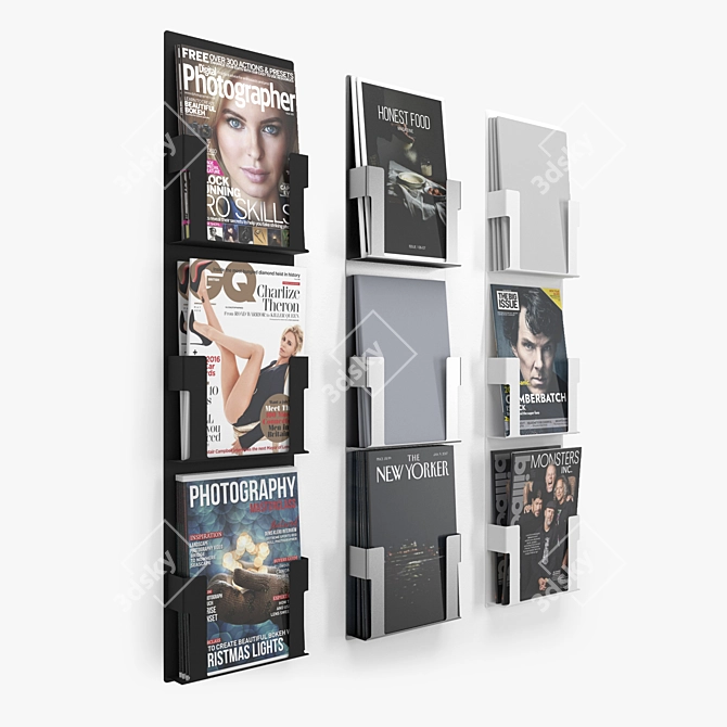 Multifunctional Magazine Storage Case 3D model image 2
