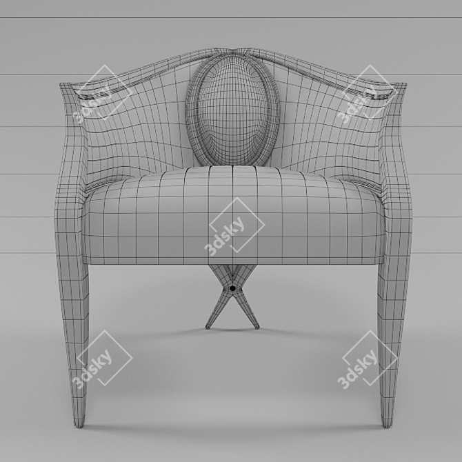 Elegant Cambre Chair by Christopher Guy 3D model image 3