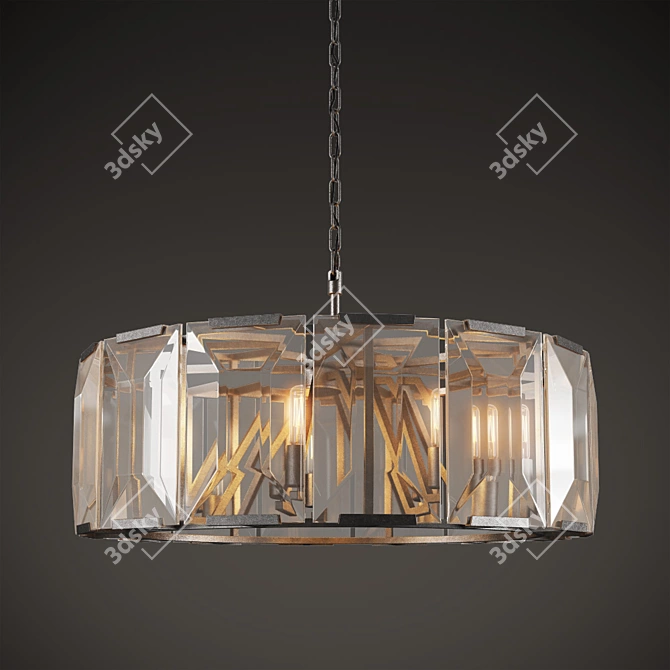 Elegant Shantel Chandelier - CH121-7 3D model image 1