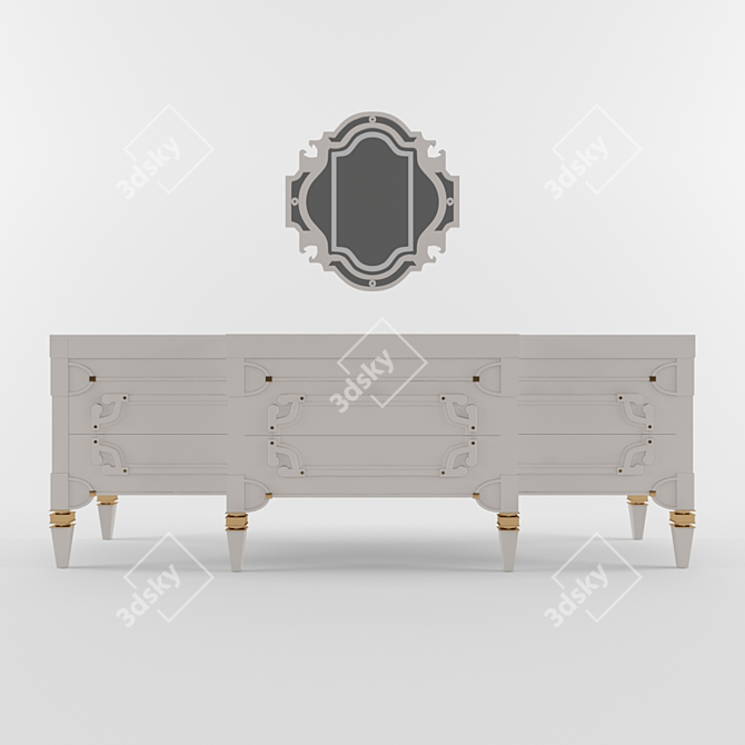 Luxury Windsor Console: Exquisite Design & Superior Craftsmanship 3D model image 1