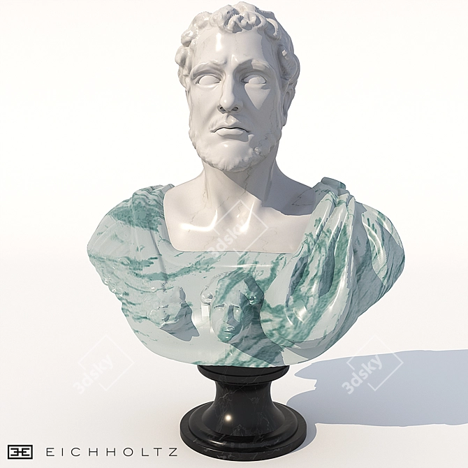 Luxurious Eichholtz Marble Statue 3D model image 2