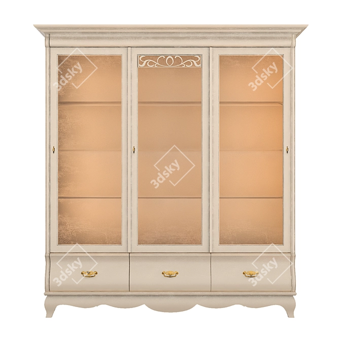 Antique Showcase: Madeira Interstyle 3D model image 2