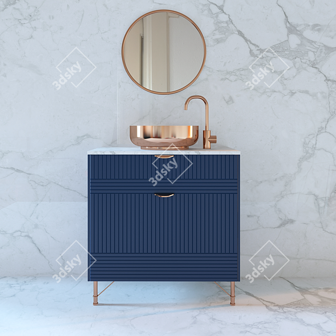 Stylish Bath Furniture 3D model image 1