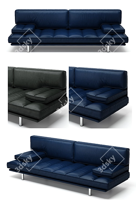 Milano Sofa: Modern, Stylish, and Comfortable 3D model image 3
