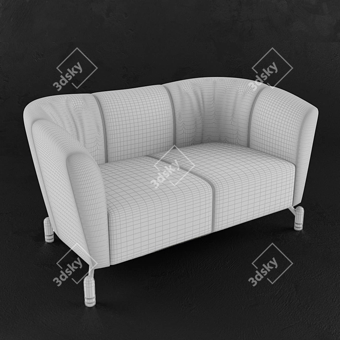 Unital Nicca Sofa: Modern Style, 1450x860x800 3D model image 2